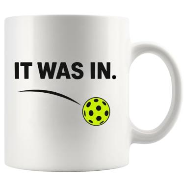 Imagem de Panvola Presentes It Was In Pickleball Pickler Jogador Esportivo Pai Mãe Tio Tio Namorada Treinador Presentes Caneca de Café Copo de Cerâmica 325 ml Branco