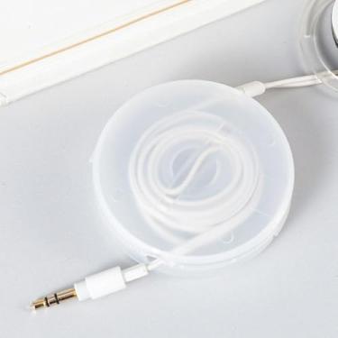 Imagem de 1 caixa de armazenamento de cabo de dados transparente, enrolador de fone de ouvido, cabo de carregamento para celular