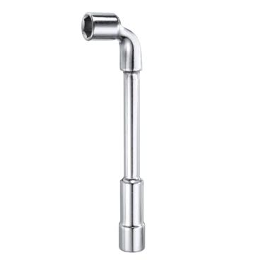 Imagem de Chave de soquete hexagonal angular em forma de L 15 mm de aço de alto carbono com extremidade dupla, chave de soquete tubular de 6 pontos para reparo geral, tubulação, manutenção de carro de bicicleta