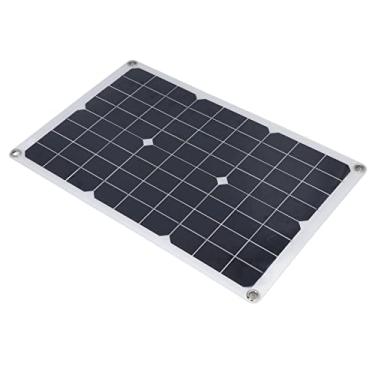 Imagem de Ymiko Carregador de Painel Solar Flexível de 20 W para de Bateria de 12 V, Kit de Painel Solar Dobrável de 30 Graus Com Interface de Saída USB Mais DC, Adequado para Viagens Ao