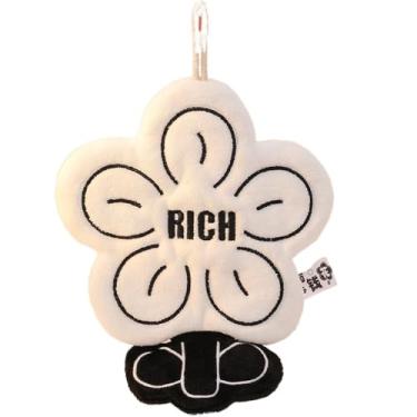 Imagem de Lenço de vaso sanitário utensílios de cozinha doméstica toalha absorvente de parede na moda flor de veludo coral mão (branco)