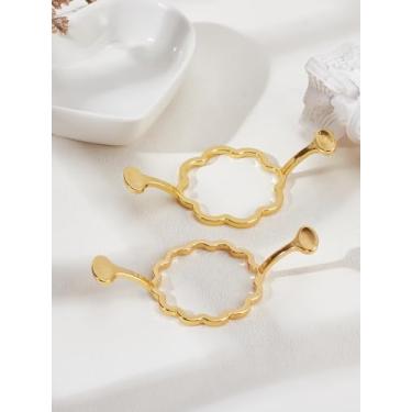 Imagem de 2 moldes de vedação de cera de liga, molde de selo de cera de flor dourada anel de derretimento de metal para envelopes de artesanato faça você mesmo, presentes e embalagens de vinho, 37,5 ~ 39,5 x 73