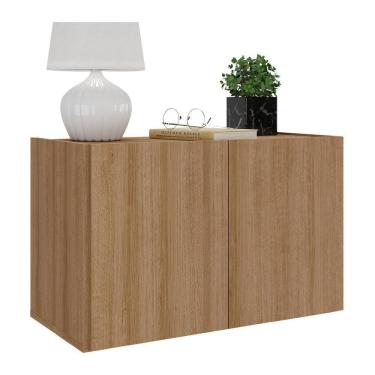 Imagem de Mesa De Cabeceira Suspensa 2 Portas Multimóveis Mp4132 Rustic Rustic