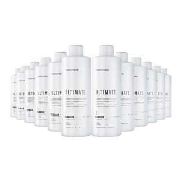 Imagem de Kit 6 Escovas Progressivas Madame Lis Ultimate + Shampoo Limpeza Profunda 1 Litro