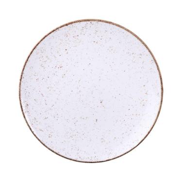 Imagem de Prato Raso Tramontina Rústico Marrom Em Porcelana Decorada 28 Cm