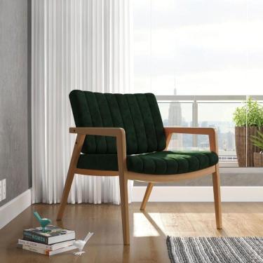 Imagem de Poltrona Decorativa Uxuá Para Sala De Estar Luxo Recepção Confortável