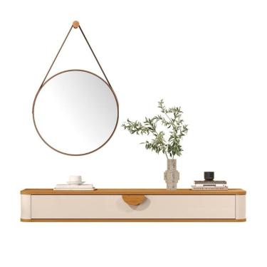 Imagem de Conjunto Aparador E Espelho Marselha Off White Nature