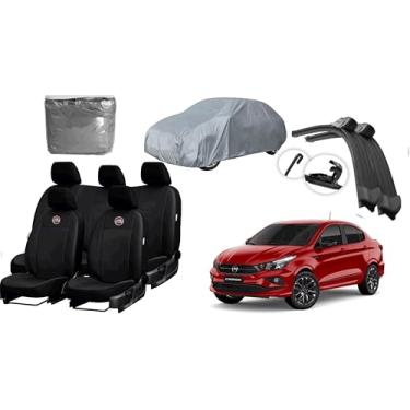 Imagem de Capa de couro +Capa de cobrir + Limpador de para - brisa -Fiat Cronos 17-23