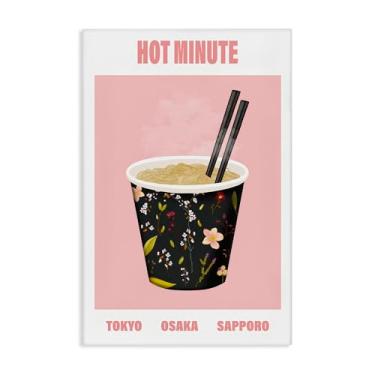 Imagem de Stupell Industries Arte de parede em tela Hot Minute Cup of Noodles, design por A Barefoot Stylist, 61 x 40 cm