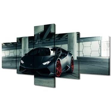 Imagem de Arte de parede para sala de estar carro esportivo arte de parede super carro arte de parede contemporânea hipercarro homens meninos quarto pôsteres e impressões luxo carro arte moderna pronto para