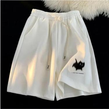 Imagem de Shorts de Basquete Masculino Plus Size - Estampa Gaussia Blur Kitten -