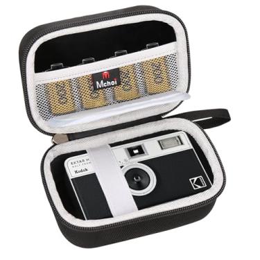 Imagem de Mchoi Estojo rígido de viagem adequado para KODAK EKTAR H35 H35N câmera de filme de meia moldura, suportes organizadores de câmera digital para câmera fotográfica Kodak Ultra F9 M35 M38, rolos de
