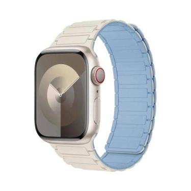 Imagem de Pulseira De Silicone Magnética Para Apple Watch De 40mm 44mm 45mm 49mm