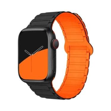 Imagem de Pulseira De Silicone Magnética Para Apple Watch De 40mm 44mm 45mm 49mm