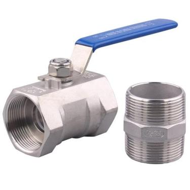 Imagem de Válvula de esfera DERNORD em aço inoxidável 1 1/2" NPT para água e óle