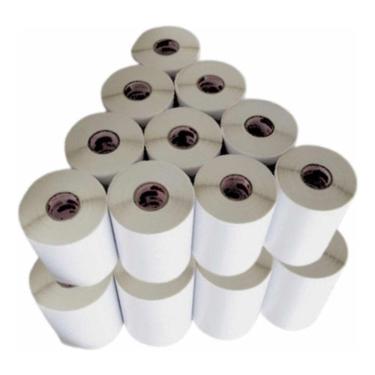 Imagem de 20 Rolos Etiquetas Couche Adesiva 100x50 Mm 10x5 Cor Branco