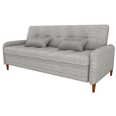 Imagem de Sofa Cama 2 Lugares 206 Cm Donna Linho Vancouver E483 Bege Milani Store Bege