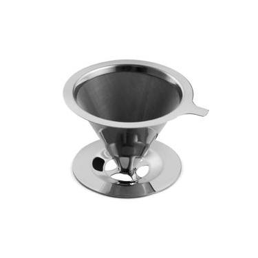 Imagem de Filtro para Café Reutilizável em Inox 8x11,5x13,5cm Mimo Style Prata