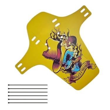 Imagem de Paralamas dianteiro e traseiro em fibra de carbono, acessórios universais para bicicletas, equipados com para-lama para MTB, bicicletas de montanha e bicicletas de estrada.(Pirate King)