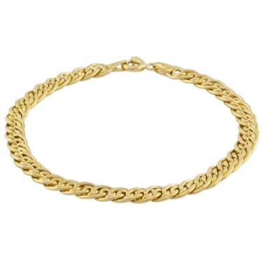 Imagem de Pulseira Feminina Malha Mimosa Ouro 18K 750 Joia Autêntica, Elos 5,6 mm, 18 cm
