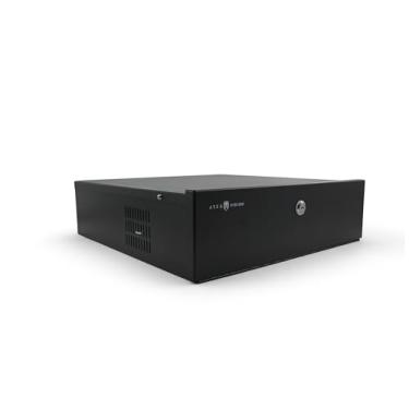 Imagem de Ares Vision Caixa de segurança de aço resistente de 45,7 x 45,7 x 12,7 cm DVR/PC com paredes de aço calibre 16 e exaustor, ótima caixa de bloqueio eletrônico para lojas, academias, salas de aula e