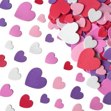 Imagem de 280 adesivos autoadesivos de coração de espuma para o dia dos namorados para scrapbooks, cartões comemorativos, artes, artesanato, casamento, aniversário, férias, decoração de festa