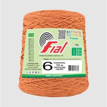 Imagem de Kit 6 Barbantes Fial Nº6 700 Gramas, 75 Ferrugem