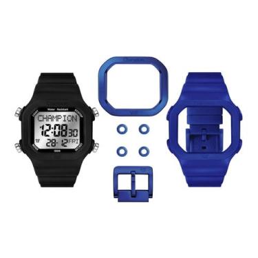 Imagem de Relógio Digital Champion Yot Troca Pulseiras Azul Unissex 100m