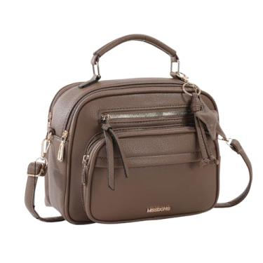 Imagem de Bolsa Bag Feminina De Mão, Ombro Com Alça Transversal Tiracolo Tote (Cáqui Escuro)