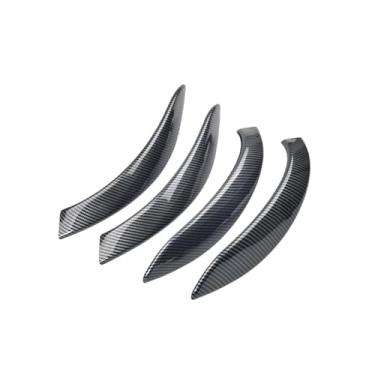 Imagem de Conjunto de 4 peças compatível com BMW Série 3 F30 F80 F31 F32 F33 F34 F35 F36 2013-2018 - Painel da maçaneta interna da porta com acabamento de capa - Acessórios automotivos(Carbon Fiber Cover)