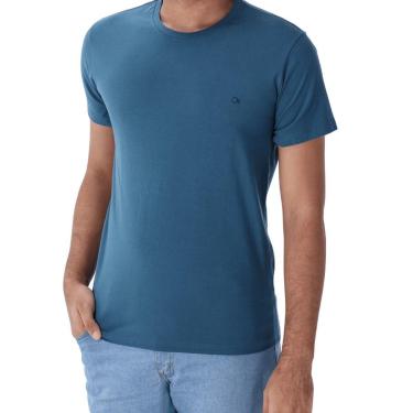 Imagem de Camiseta Ogochi Manga Curta Básica Masculina 006490001 Azul-Masculino