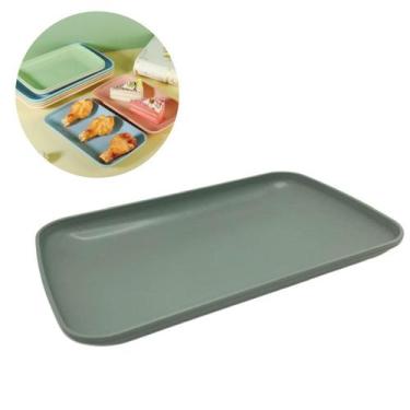 Imagem de Kit 6Pçs Travessa De Bambu Pp Para Servir Bandeja 21X14Cm - Tesla Stor