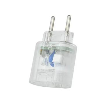 Imagem de Adaptador DPS 10A iClamper Pocket, 2 Pinos, Proteção Completa contra Surtos Elétricos e Raios Mesmo, Sem Aterramento, Portátil, Transparente - 10191