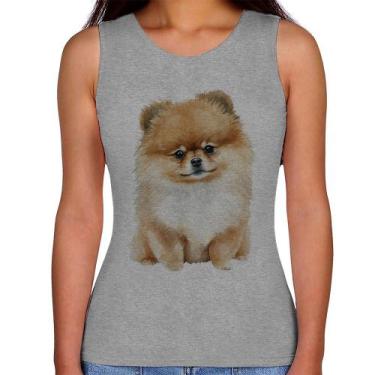 Imagem de Regata Feminina Cachorro Spitz Alemão Lulu da pomerânia - Foca na Moda