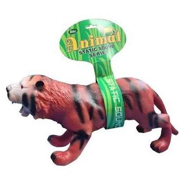 Imagem de Tigre Animal De Brinquedo Vinil/borracha Macio Com Som - Ausini