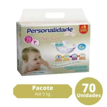 Imagem de Fralda Personalidade Baby Total Care 1 Pacote Tamanho P - Até 5 Kg Com
