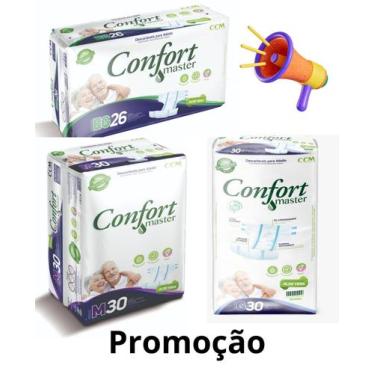 Imagem de Fralda Descartavel Geriatrica Confort Master Todos os Tamanhos, Extra 