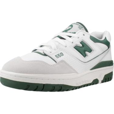Imagem de New Balance Tênis infantil 574 V1 com cadarço, Branco, verde, 38