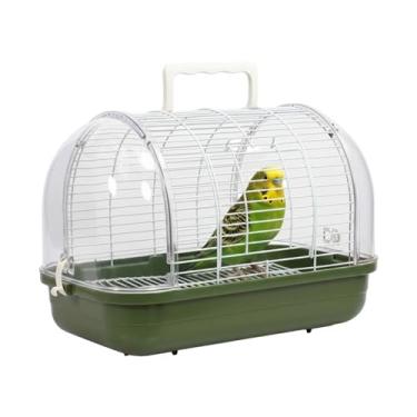 Imagem de Transportadora para Aves,Transportador Com Poleiro Para Apoio E Janela Transparente | Transportador para Aves Pequenas - Para Calopsita Periquito Canário Dragão Barbudo Conure e Outros