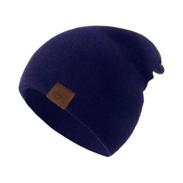 Imagem de Gorro Unissex Quente E Macio De Tricô Casual Para O Inverno Estiloso E