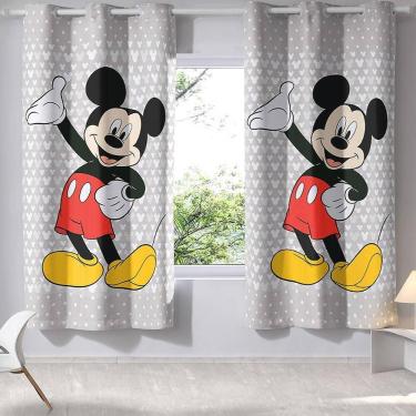 Imagem de Cortina Infantil Mickey Blackout Pvc - Bella Janela Coracoes