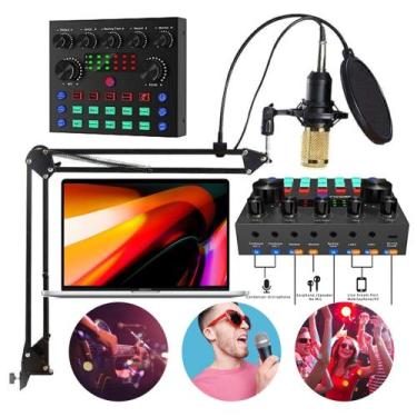 Imagem de Setup Mixer Interface Live Sound Card Interface USB Para Live Podcast 