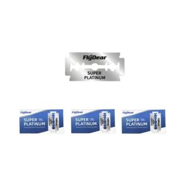 Imagem de Navalha De Barba Reta De Aço Inoxidável Prateado Para Homens Com Lâmin