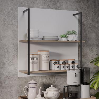 Imagem de Prateleira Industrial Dupla Cozinha Suspenso Painel Eri 70,5cm M12 - D'Rossi