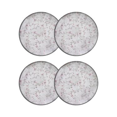 Imagem de Conjunto 4 Pratos Sobremesa 19cm Porcelana Floralis Tramontina