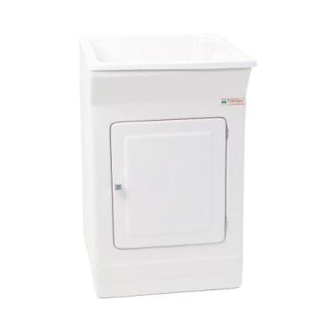 Imagem de Tanque De Lavanderia Em Fibra 40l Para Torneira De Bancada - FIBERBLU,