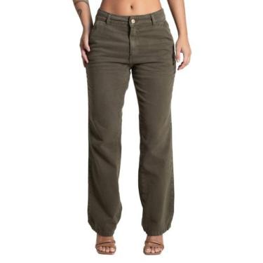 Imagem de Calça Sarja Sawary Reta - 282326 - OFF WHITE 44, Verde, 44