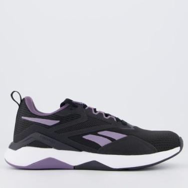 Imagem de Tênis Reebok Nano Flex TR 2.0 Feminino Preto e Roxo, 36