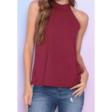 Imagem de Blusa Maria Paes Gola Alta Vinho-Feminino