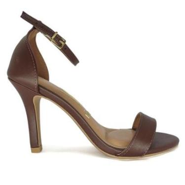 Imagem de Sandália Vizzano Salto Fino Alto Bico Fino Elegante Festa-Feminino
